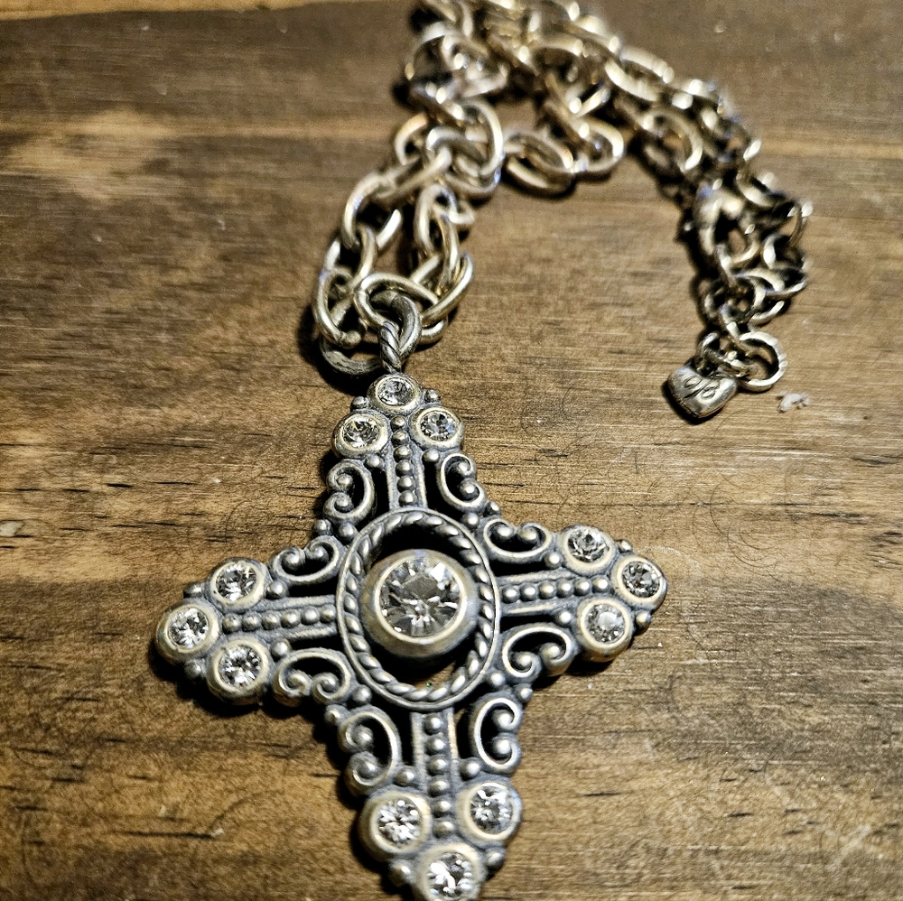 BRIGHTON CROSS RHINESTONE NECKLACE